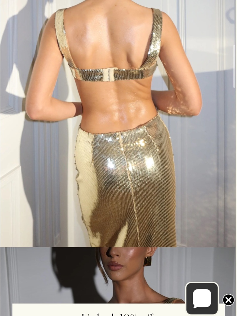 Meshki Adoria sequin cut out maxi dress - Picture 4 of 6